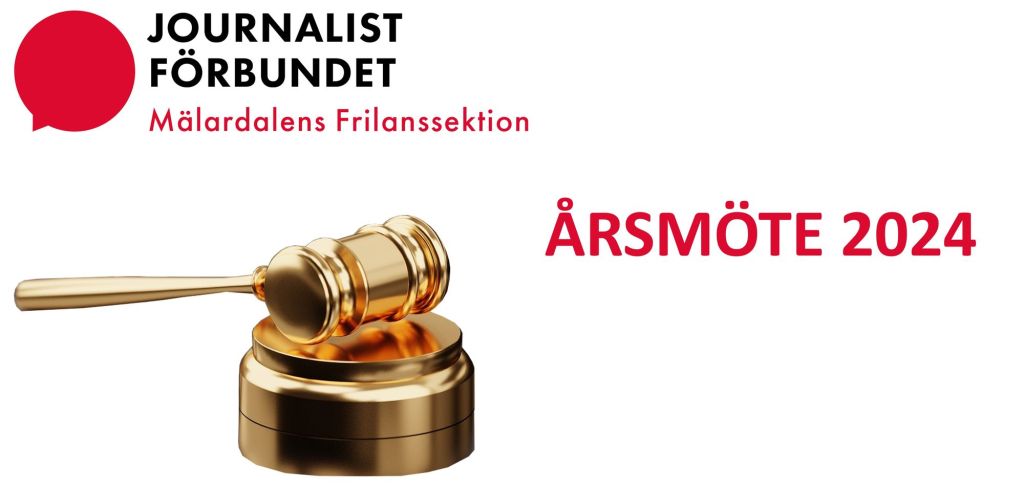 Årsmöte för Mälardalens&nbsp;Frilanssektion