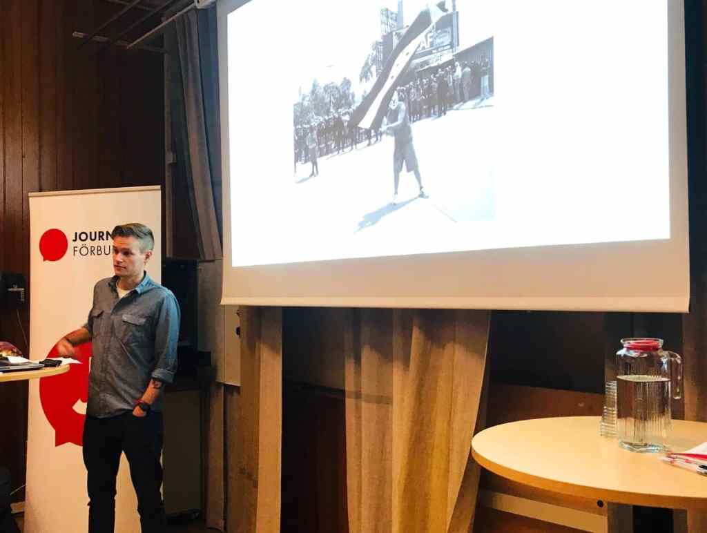 Joakim Medin berättade om&nbsp;wallraffande