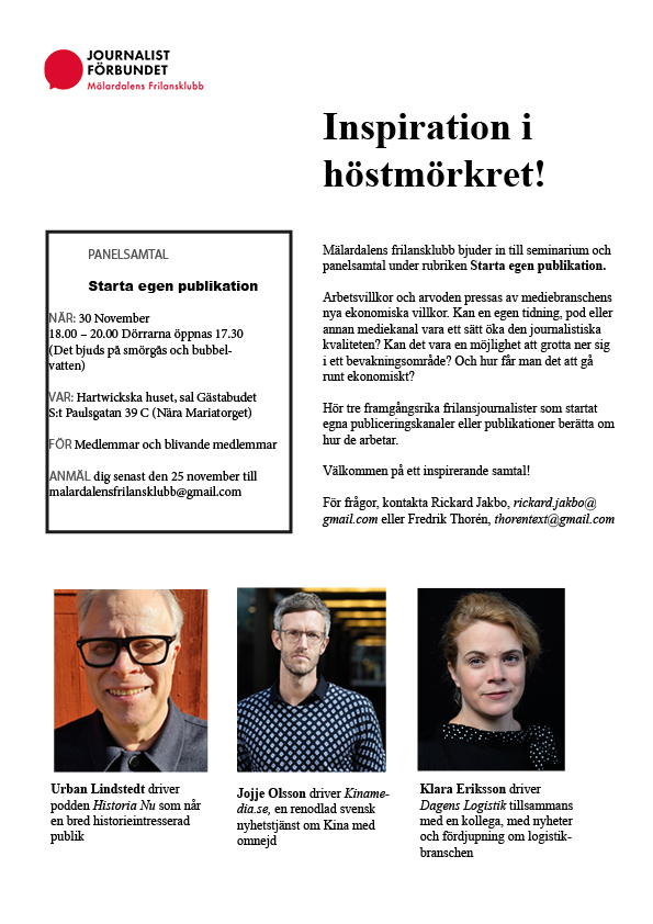 Panelsamtal 30 November