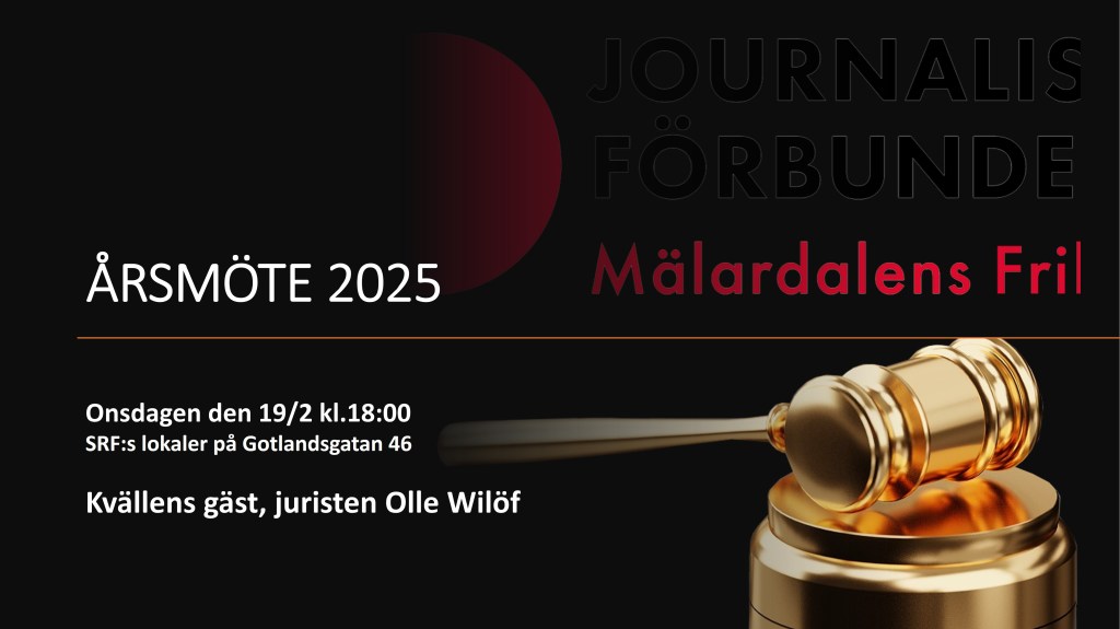 ÅRsmöte den 19/2 med juristen Olle&nbsp;Wilöf